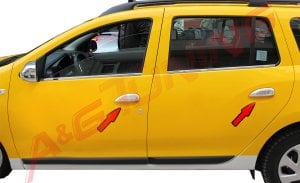 Dacia Logan MCV Krom Kapı Kolu 2013 Üzeri 4 Kapı Paslanmaz Çelik
