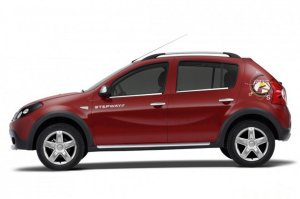 Dacia Sandero Krom Cam Çıtası Tk 2007-2012 4Prç Paslanmaz Çelik