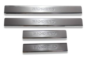 Dacia Sandero Krom Kapı Eşiği Tk 2007-2012 Paslanmaz Çelik