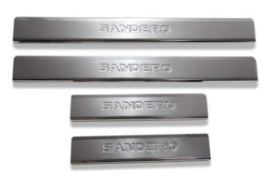 Dacia Sandero Krom Kapı Eşiği Takımı 2013-2020 Arası Paslanmaz Çelik