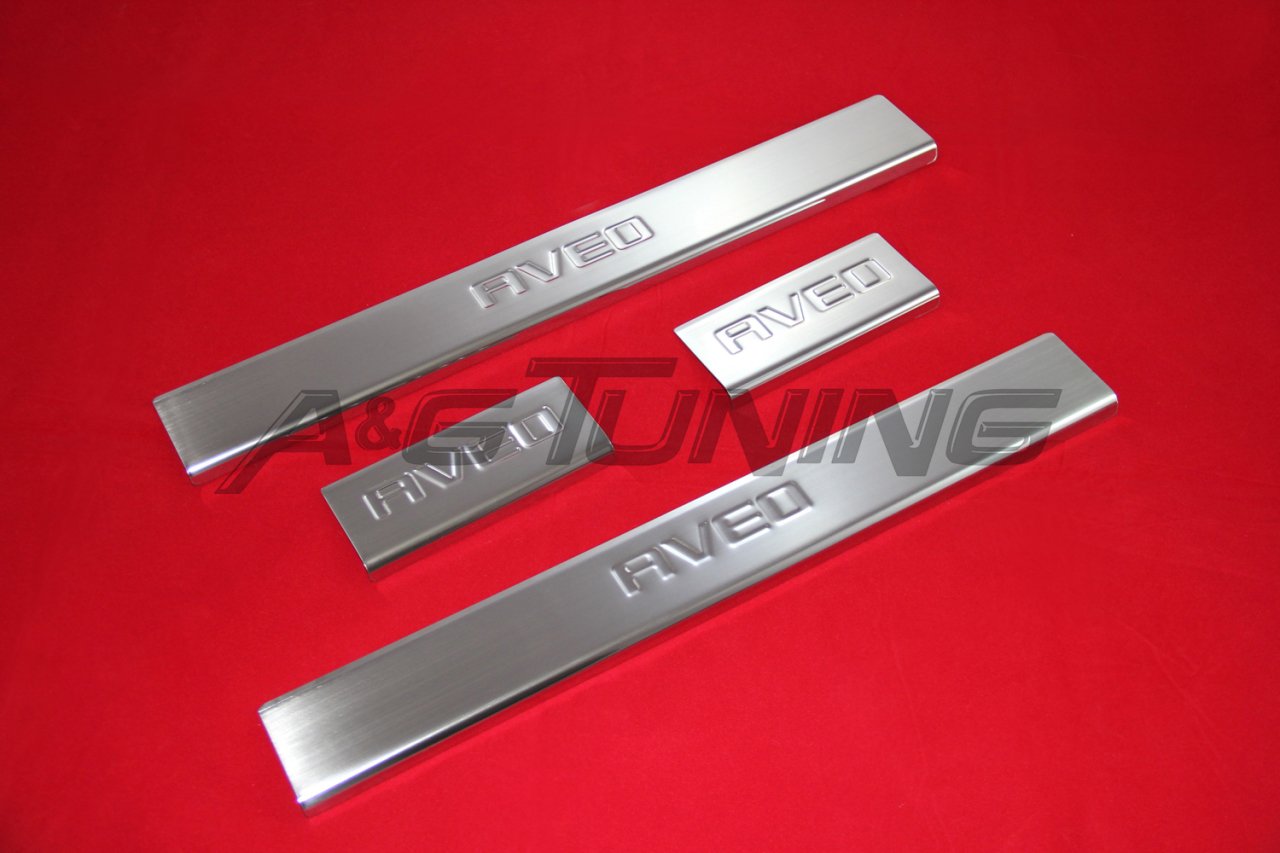 Chevrolet Aveo HB Krom Kapı Eşiği 4 Prç. 2011 ve Sonrası Paslanmaz Çelik