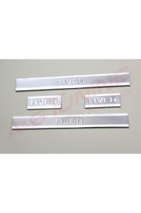 Chevrolet Aveo HB Krom Kapı Eşiği 4 Prç. 2011 ve Sonrası Paslanmaz Çelik