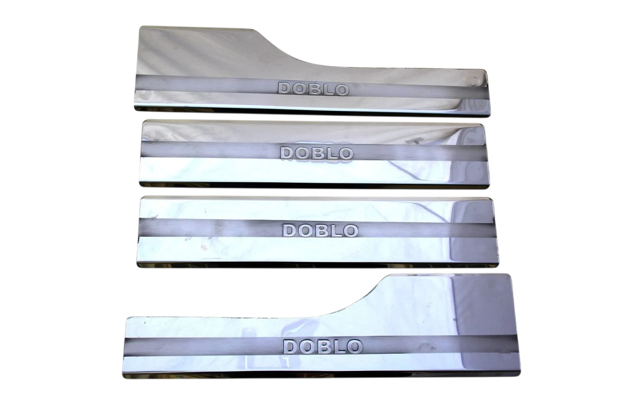 Fiat Doblo Krom İç Kapı Eşiği Takımı 2010-2022 Arası Paslanmaz Çelik