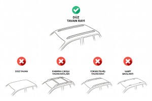 Opel Grandland X Bold Bar V2 Ara Atkı Gri 2 Parça 120cm 2017 ve Sonrası
