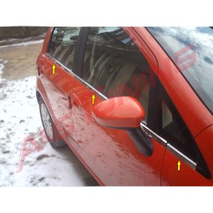 Fiat Punto Krom Cam Çıtası 2006 Üzeri 6Prç Paslanmaz Çelik
