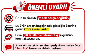 Ford C-Max Krom Bagaj Çıtası 2004-2010 Paslanmaz Çelik