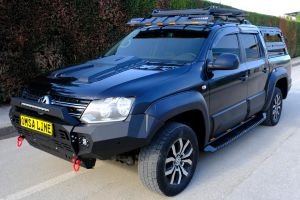 OMSA VW Amarok Dakar Yan Basamak Siyah V1 Ledli 2010-2021 Arası