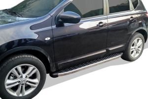 OMSA Nissan Qashqai  2 Blackline Yan Basamak Krom 2010-2014 Arası