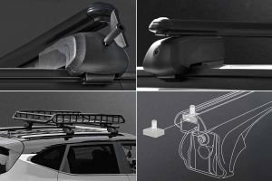 Volvo XC90 Bold Bar V2 Ara Atkı Siyah 2 Parça 127cm 2015 ve Sonrası