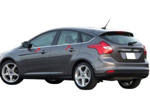 Ford Focus HB Krom Cam Çıtası 2011-2017 Arası 8Prç Paslanmaz Çelik