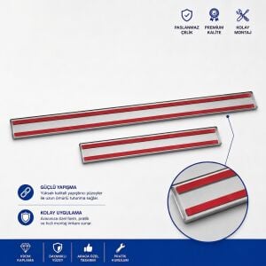 Egea Sedan Krom Kapı Eşiği (4Parça) 2015-2020 Arası Paslanmaz Çelik