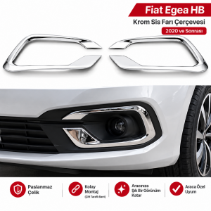 Fiat Egea HB Krom Sis Farı Çerçevesi 2020 ve Sonrası