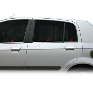 Hyundai Getz Krom Cam Çıtası Tk 2002 Üzeri 6Prç Paslanmaz Çelik