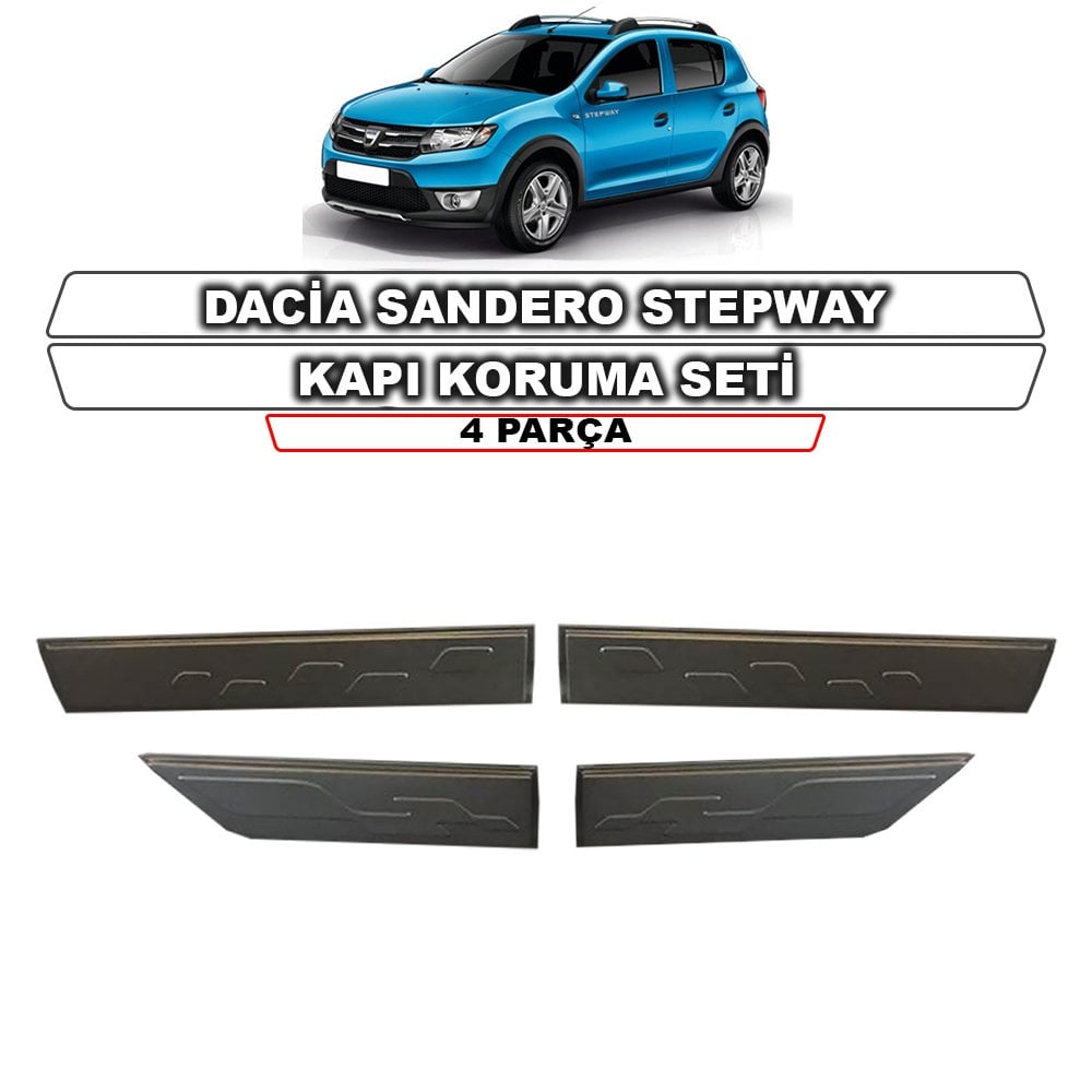 Dacia Sandero Stepway Kapı Koruma Seti 4 Parça 2013-2020 Arası