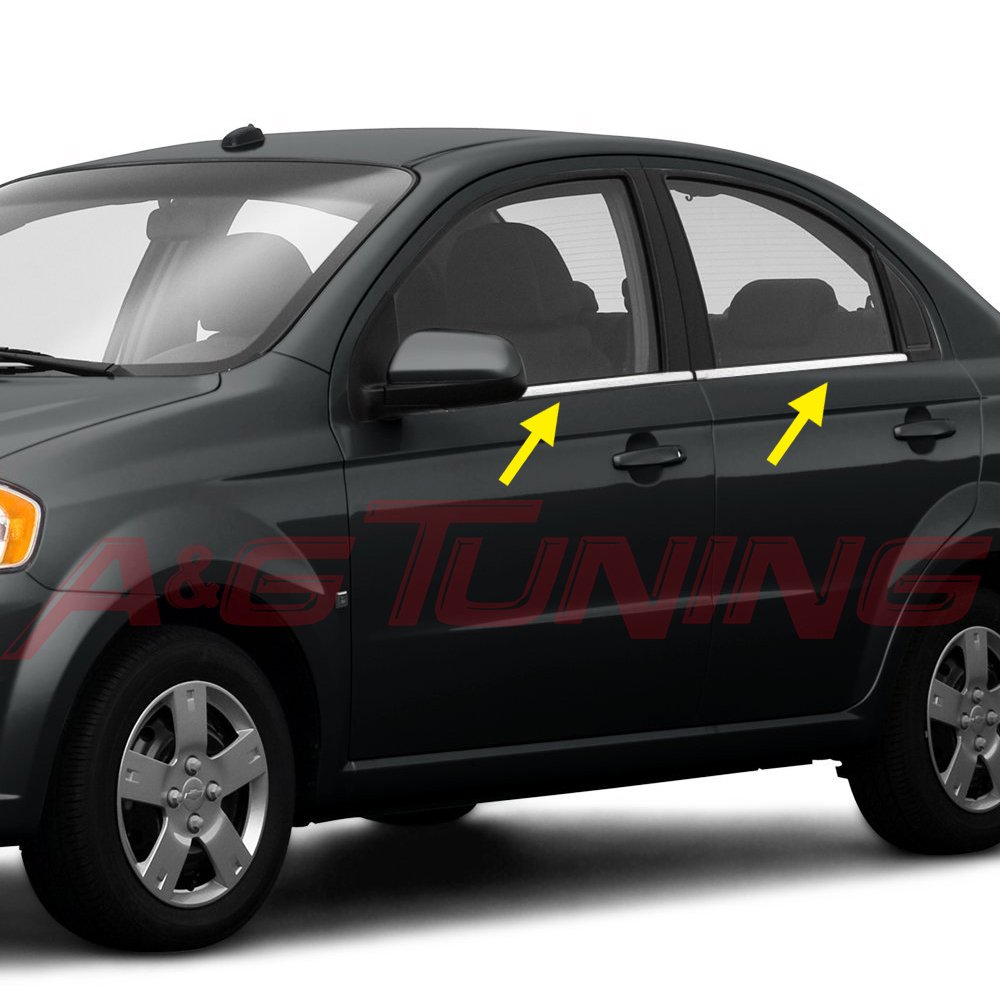 Chevrolet Aveo HB Krom Cam Çıtası 2005-2011 Paslanmaz Çelik