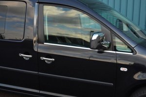 VW Caddy Krom Cam Çıtası 2004 - 2015 Arası Paslanmaz Çelik