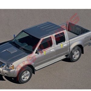 Nissan Pick Up Krom Cam Çıtası 2000 Üzeri 4Prç Paslanmaz Çelik
