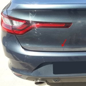 Renault Megane 4 SEDAN Krom Bagaj Alt Çıta Formlu 2016 ve Sonrası Paslanmaz Çelik