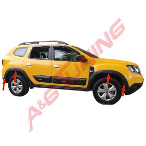 Yeni Dacia Duster Çamurluk Koruma Off Road 2018- Sonrası 8 Parça