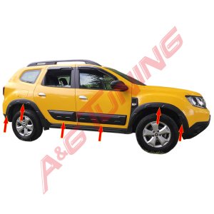 Yeni Dacia Duster Dodik Seti Off Road 2018- Sonrası 12 Parça
