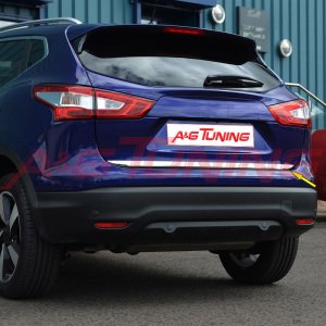 Nissan Qashqai Krom Bagaj Alt Çıta Formlu 2014 - 2021 Arası Paslanmaz Çelik