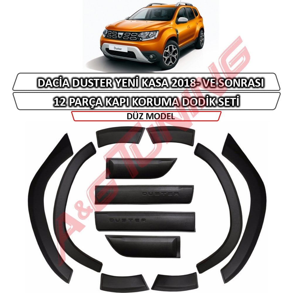 Yeni Dacia Duster Dodik Seti Düz 2018- Sonrası 12 Parça