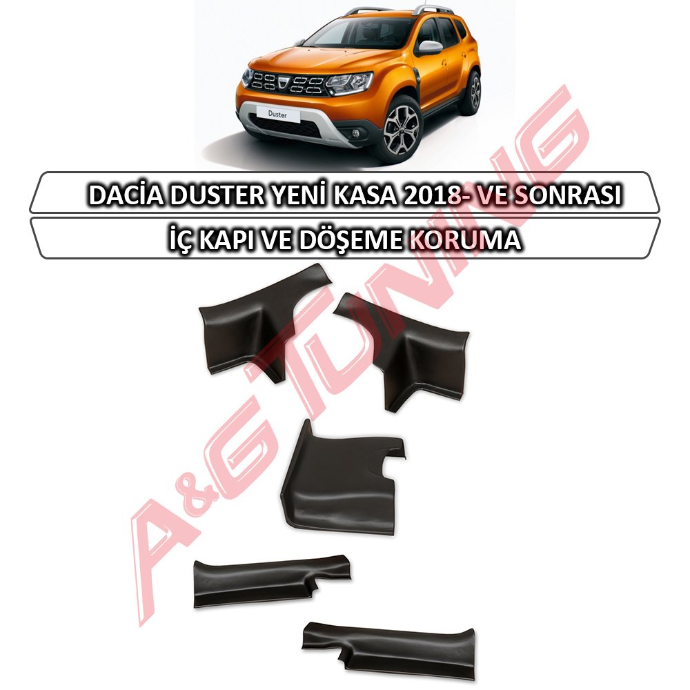 Yeni Dacia Duster İç Kapı ve Şaft Üstü Koruma Seti 2018- Sonrası