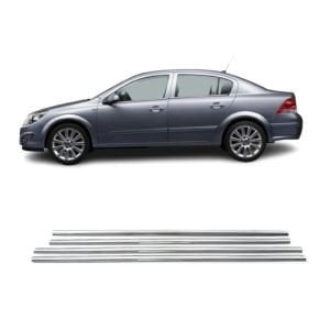 Opel Astra H SEDAN Krom Cam Çıtası 2008 Üzeri 4Prç Paslanmaz Çelik