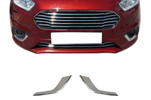 Ford Yeni Tourneo Courier Sis Farı Çerçevesi 2018- Sonrası 2 Parça Paslanmaz Çelik