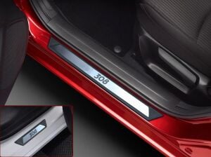 Peugeot 308 2 Sw Krom Kapı Eşik Koruması 2013 Üzeri 4 Parça
