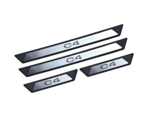 Citroen C4 Krom Kapı Eşik Koruması 2004-2010 4 Parça