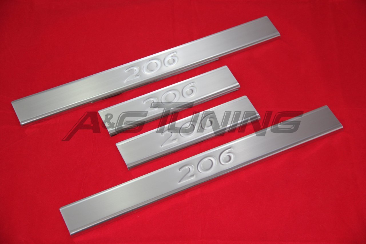Peugeot 206 Krom Kapı Eşiği Tk 4 Kapı Paslanmaz Çelik