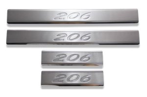 Peugeot 206 Krom Kapı Eşiği Tk 4 Kapı Paslanmaz Çelik