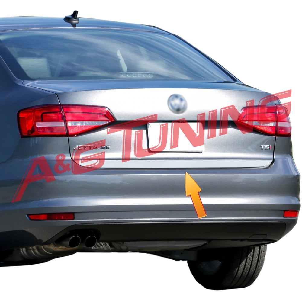 Volkswagen Jetta Krom Bagaj Alt Çıta Formlu 2014 ve Üzeri Paslanmaz Çelik