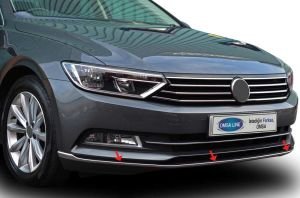 OMSA VW Passat B8 Krom Ön Tampon Çıtası 3 Parça 2015-2019 Arası