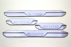 Honda Civic FB7 Krom Kapı Eşiği 4 Prç. 2012-2015 P.Çelik