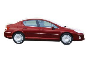 Peugeot 407 Krom Cam Çıtası Takımı 4 Parça Paslanmaz Çelik