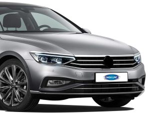 OMSA VW Passat B8.5 Krom Ön Tampon Alt Çıtası 3 Parça 2019 ve Sonrası