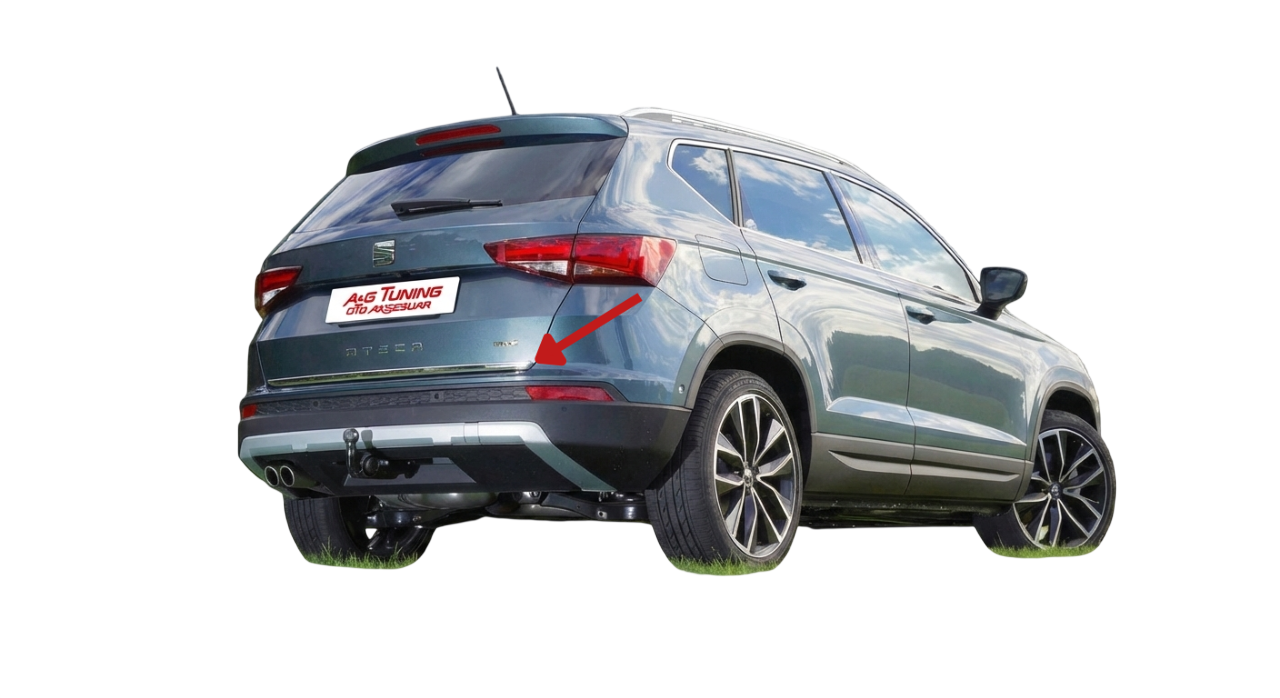 Seat Ateca Krom Bagaj Alt Çıta 2016 Üzeri Paslanmaz Çelik
