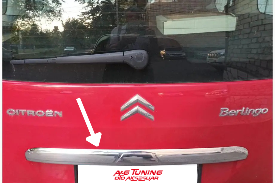 Citroen Berlingo 2008 - 2018 Arası Krom Bagaj Çıtası Paslanmaz Çelik