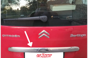 Citroen Berlingo 2008 - 2018 Arası Krom Bagaj Çıtası Paslanmaz Çelik
