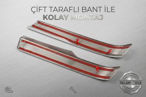 Renault Clio 5 Arka Reflektör Çıtası 2019 ve üzeri Paslanmaz Çelik