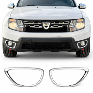 Dacia Duster 2010-2017 Arası Krom Sis Farı Çerçevesi 2 Parça