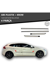 VOLVO V40 YAN KAPI KORUMA ÇITASI PLASTİK + KROM