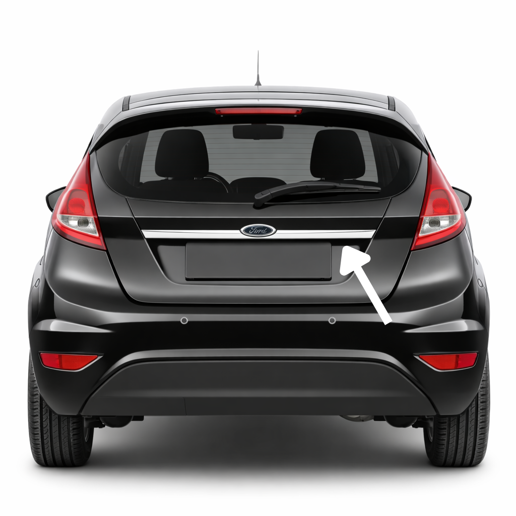 Ford Fiesta 2009-2017 Arası Krom Bagaj Çıtası Paslanmaz Çelik