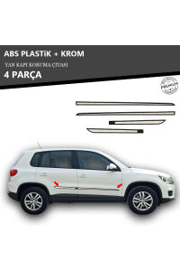 VOLKSWAGEN TIGUAN 2007 ÜZERİ YAN KAPI KORUMA ÇITASI PLASTİK + KROM