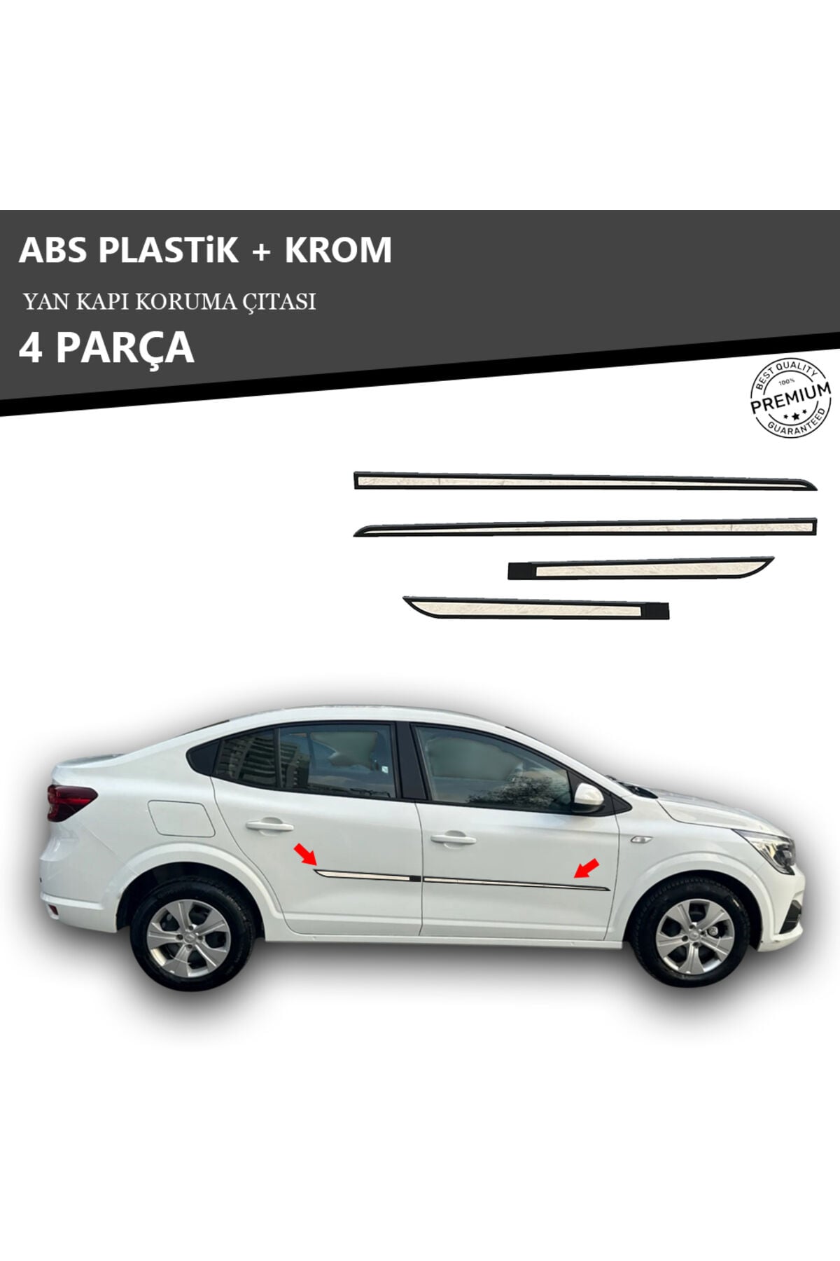 RENAULT TALİANT YAN KAPI KORUMA ÇITASI PLASTİK + KROM