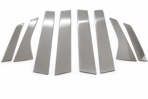 Fiat Linea 2007-2018 Arası Krom Direk Nikelajı 8 Parça Paslanmaz Çelik