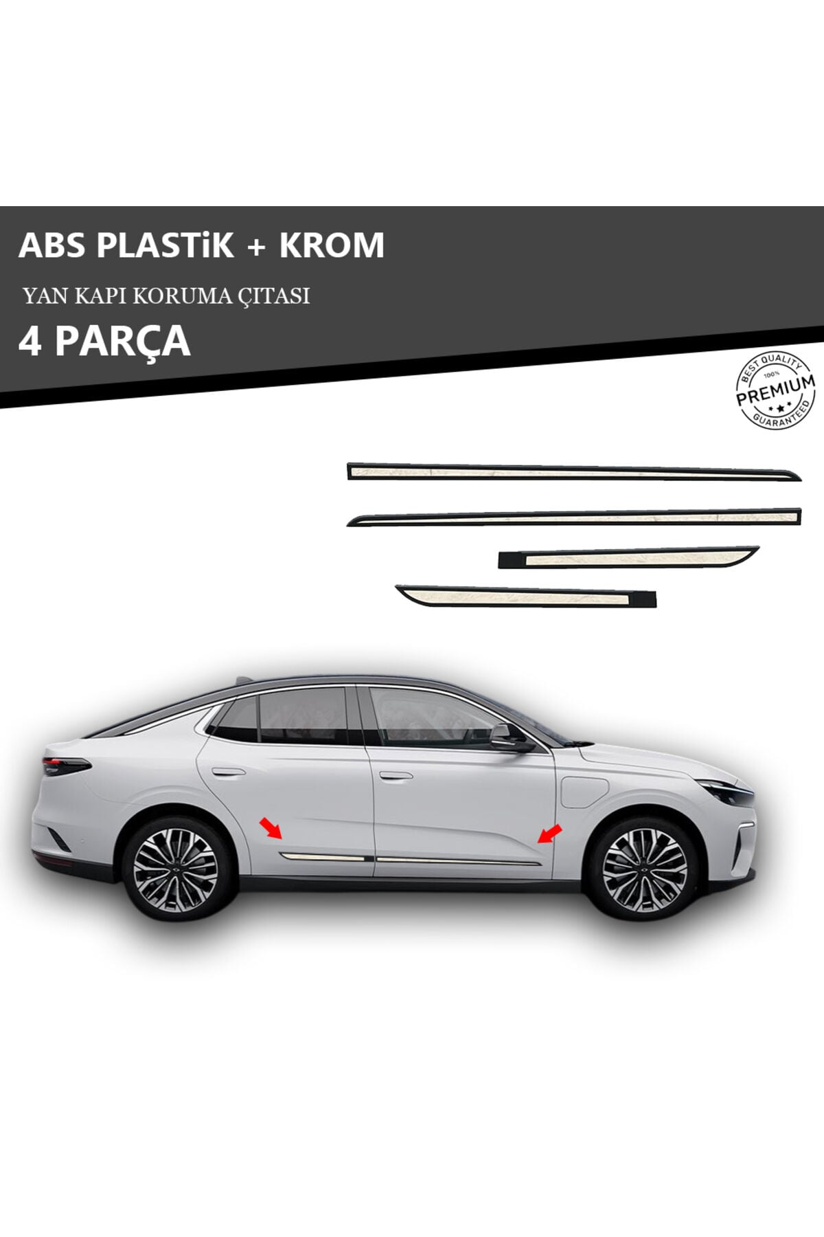 TOGG T10F YAN KAPI KORUMA ÇITASI PLASTİK + KROM