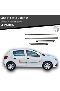 DACIA SANDEO STEPWAY YAN KAPI KORUMA ÇITASI PLASTİK + KROM